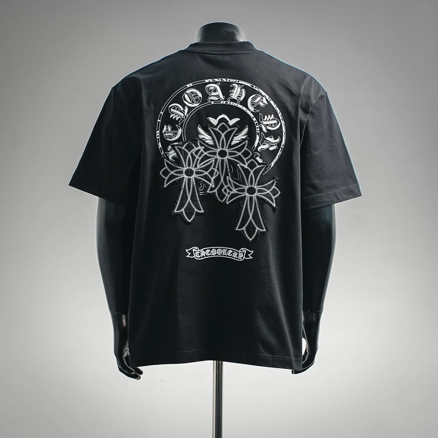 150 CHROME HEARTS/ T Original 100% ➕ ➕3D ➕ ：Black White Size：S-XL